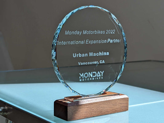 Urban Machina awarded International Expansion Partner by Monday Motorbikes