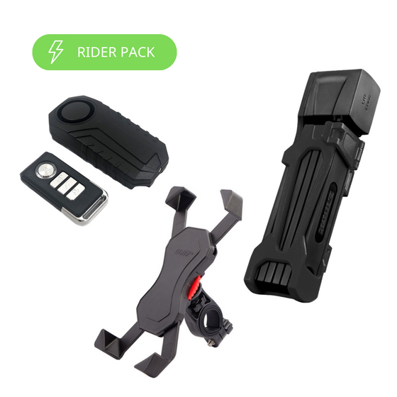 Urban Machina Rider Pack, Phone Mount, Lock, Alarm