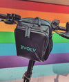 EVOLV Bar Bag on scooter